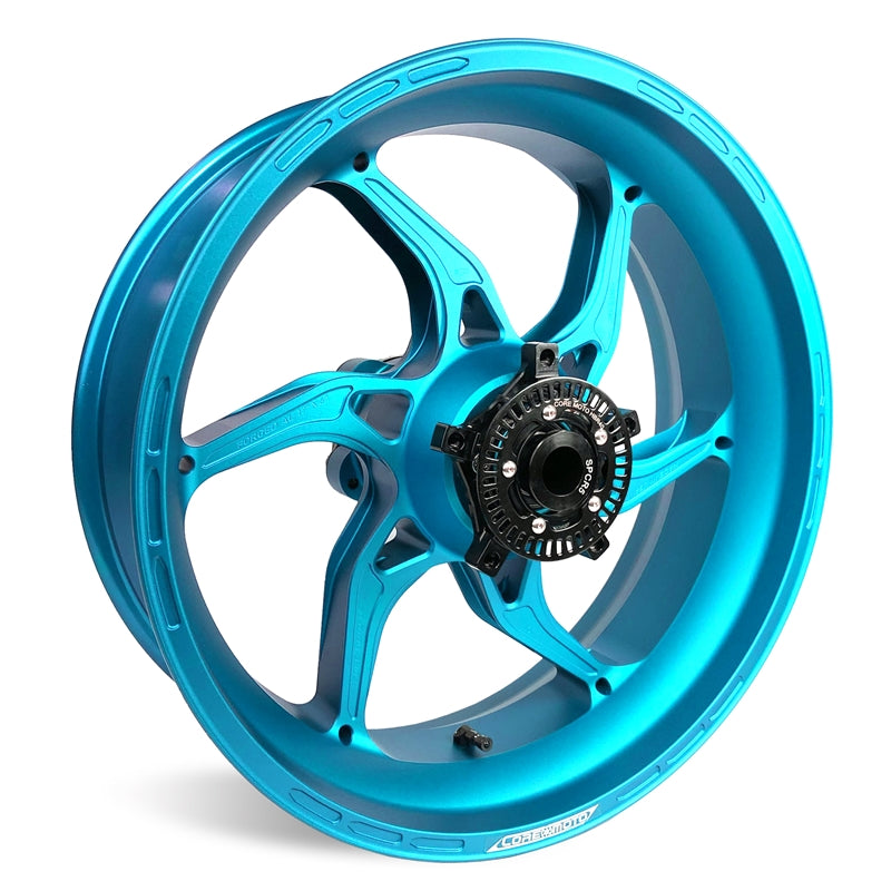 Core Moto Apex-6 Forged Wheel - Satin Arctic Blue Frost