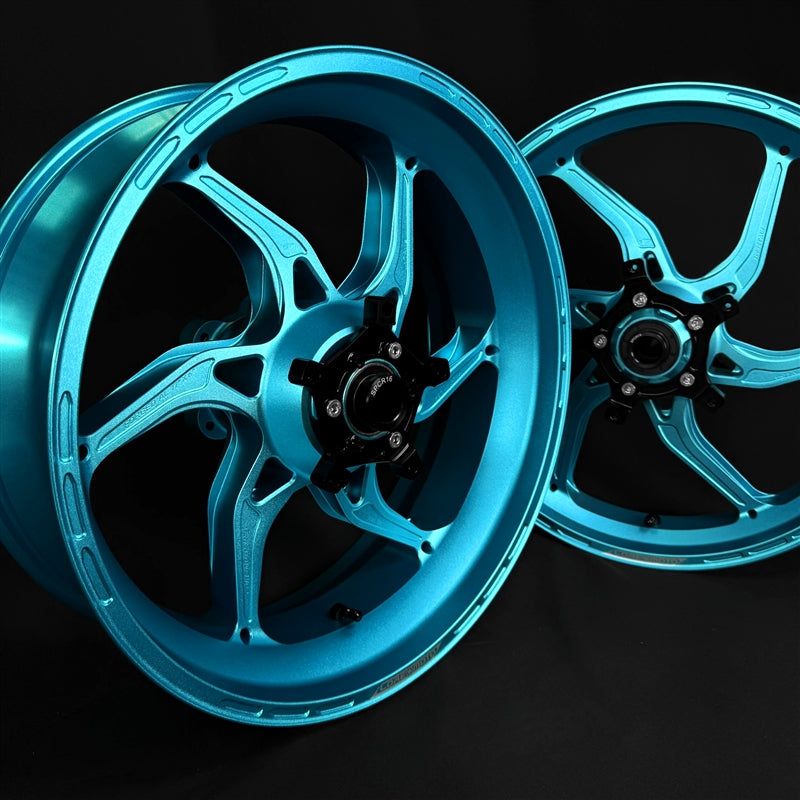 Core Moto Apex-6 Forged Wheel - Satin Arctic Blue Frost