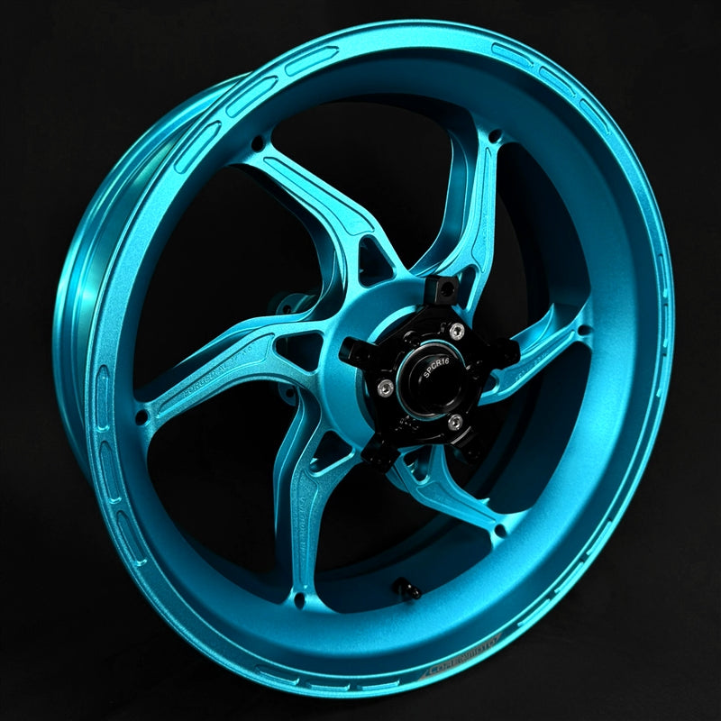 Core Moto Apex-6 Forged Wheel - Satin Arctic Blue Frost