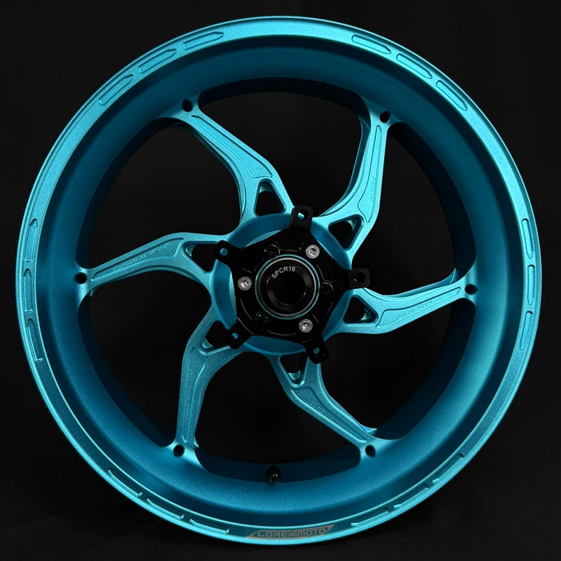 Core Moto Apex-6 Forged Wheel - Satin Arctic Blue Frost