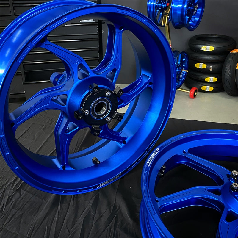 Core Moto Apex-6 Forged Wheel - Satin Blue