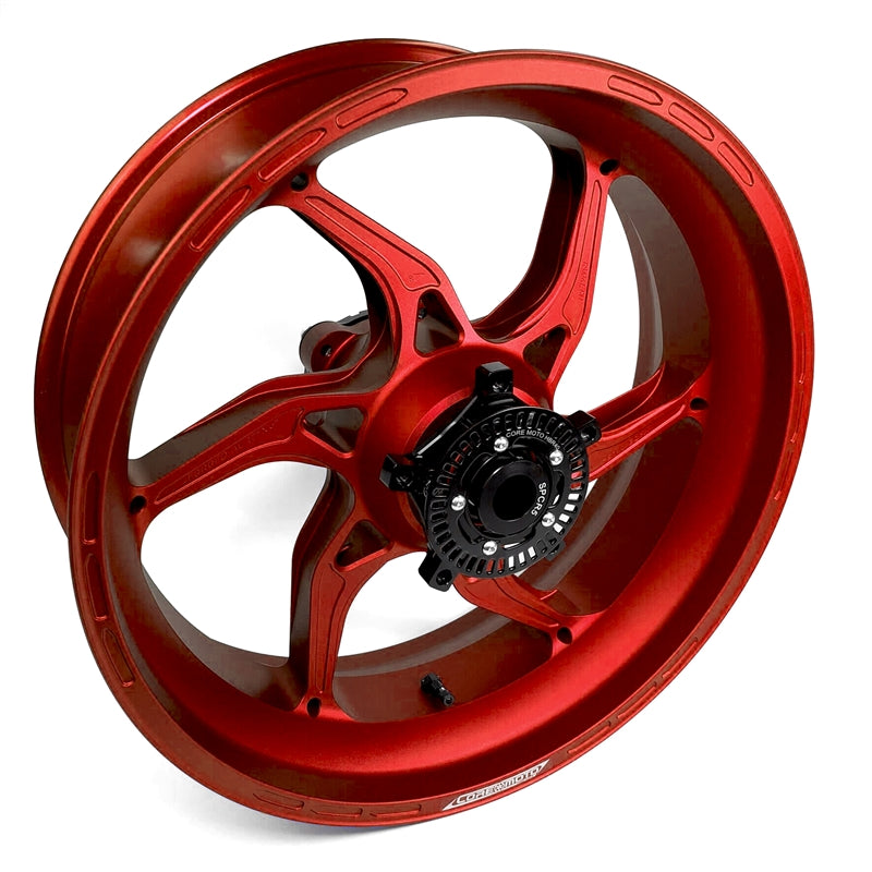 Core Moto Apex-6 Forged Wheel - Satin Red