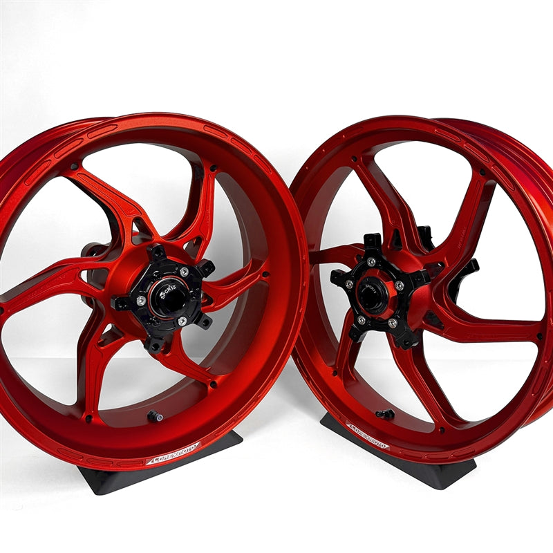 Core Moto Apex-6 Forged Wheel - Satin Red