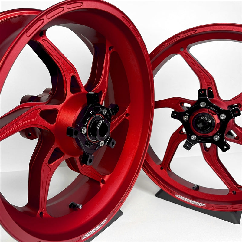 Core Moto Apex-6 Forged Wheel - Satin Red