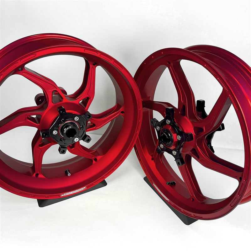 Core Moto Apex-6 Forged Wheel - Satin Red