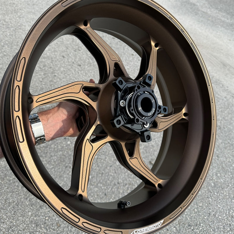 Core Moto Apex-6 Forged Wheel - Satin Bronze