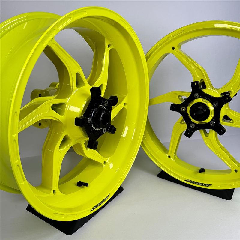 Core Moto Apex-6 Forged Wheel - Gloss Hi-Vis