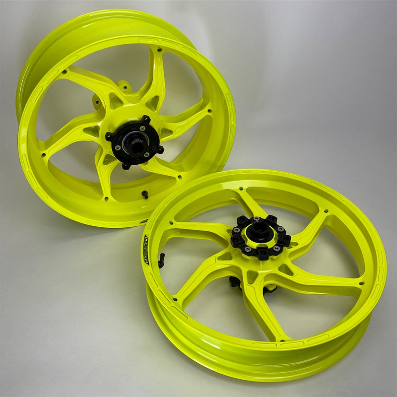 Core Moto Apex-6 Forged Wheel - Gloss Hi-Vis