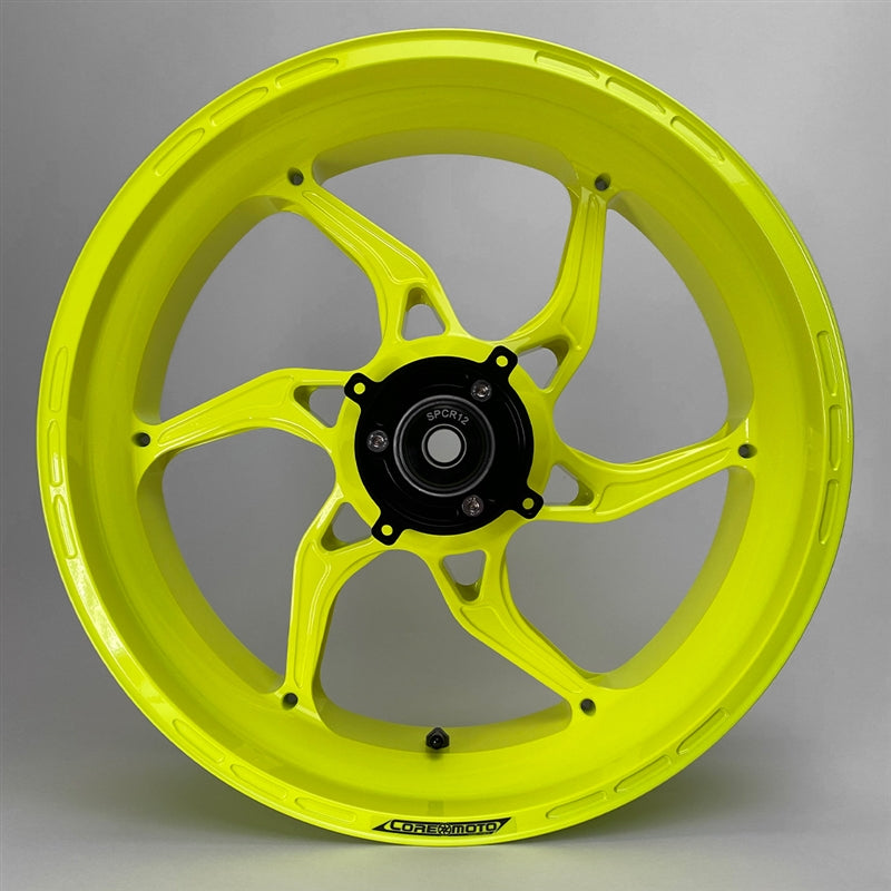 Core Moto Apex-6 Forged Wheel - Gloss Hi-Vis