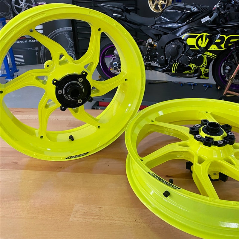 Core Moto Apex-6 Forged Wheel - Gloss Hi-Vis