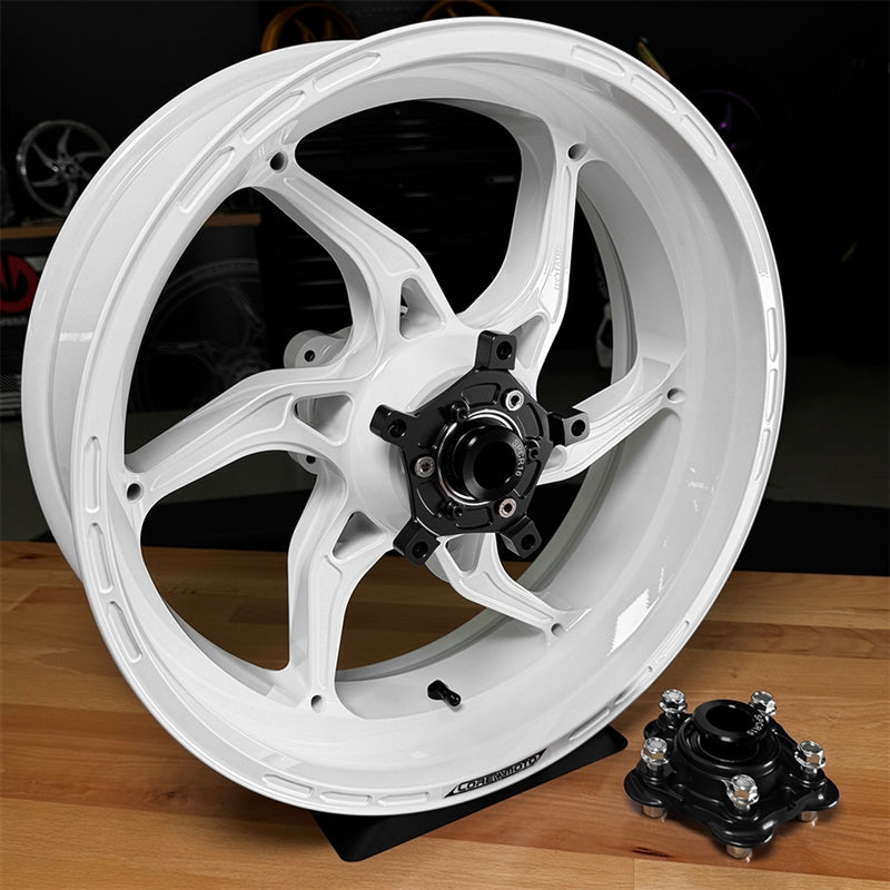 Core Moto Apex-6 Forged Wheel - Gloss White