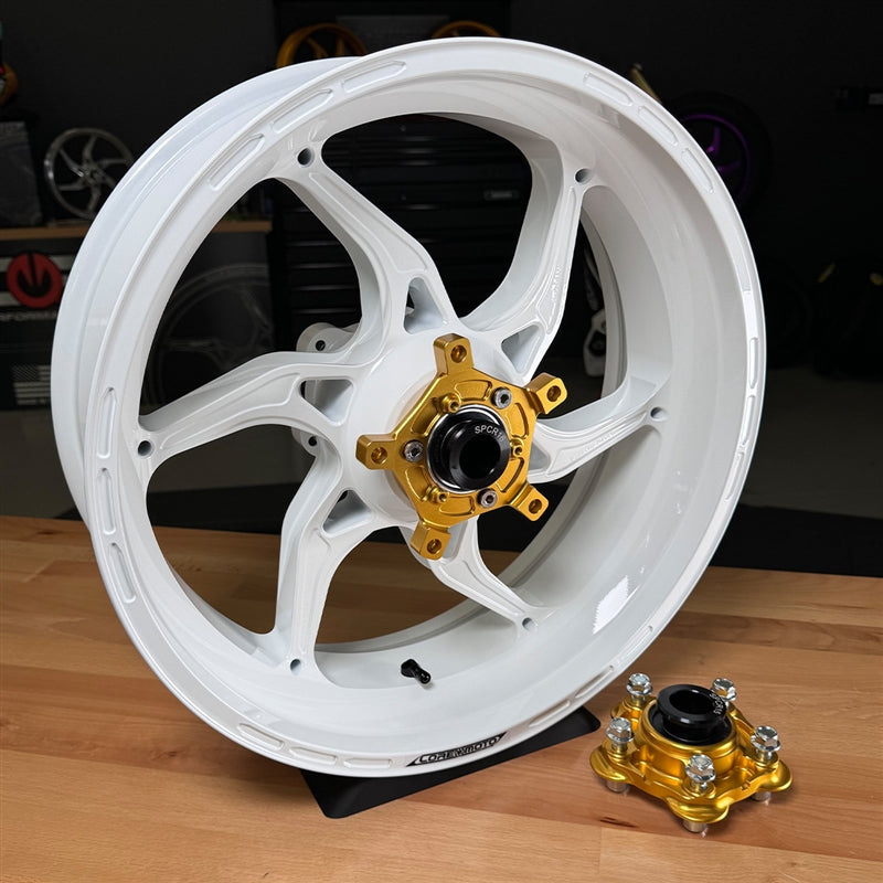 Core Moto Apex-6 Forged Wheel - Gloss White