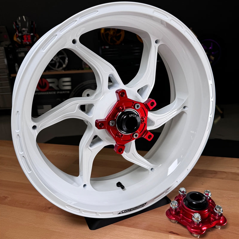 Core Moto Apex-6 Forged Wheel - Gloss White