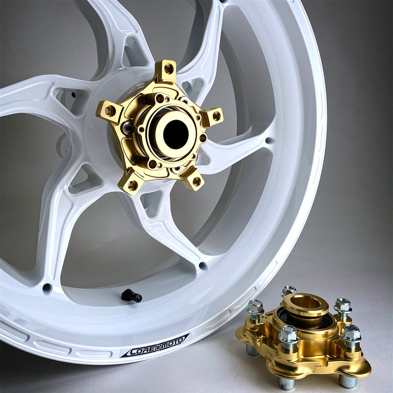 Core Moto Apex-6 Forged Wheel - Gloss White