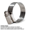Samco Sport Stainless Steel Hose Clip Kit - Suzuki GSX R 750 K4 2004