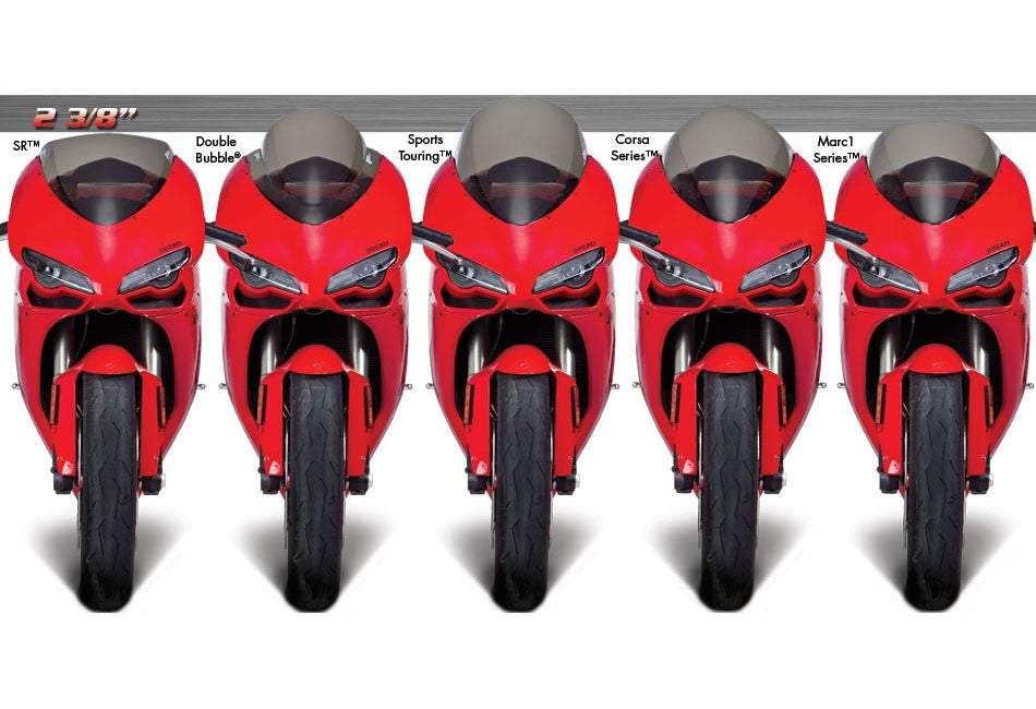 Zero Gravity Windscreen - Ducati 1198 / S / S CORSES / R CORSE  09-11