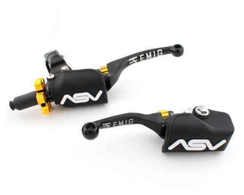 ASV EMIG F4 PRO PACK+ Clutch and Brake Lever Pair Pack for Honda 10-25 CRF250R, 09-20 CRF450R #EMF41506PX