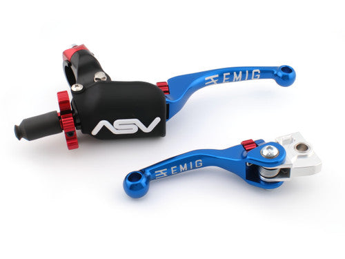 ASV EMIG F4 PRO PACK+ Clutch and Brake Lever Pair Pack for Suzuki RM65-250, RM-Z250-450 #EMF40106PX