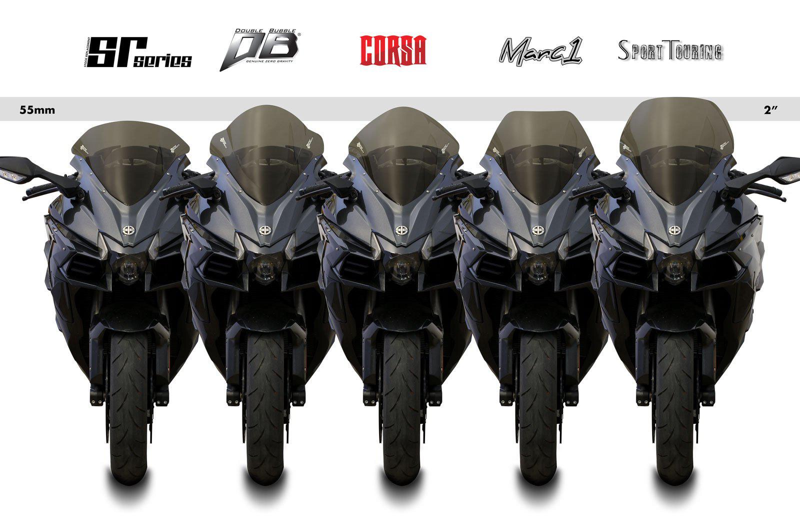 Zero Gravity Windscreen - KAWASAKI Ninja H2 SX SE 2018-22 Non-AHB "Auto High Beam"
