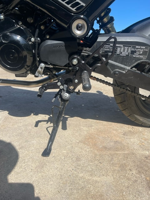 Woodcraft Honda Grom Complete Rearset Kit w/ Pedals