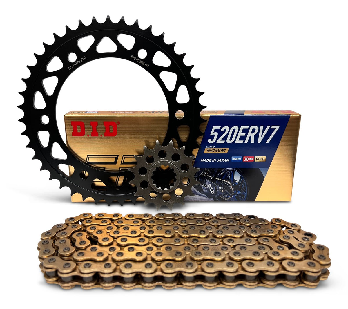 Superlite Honda CBR 600F4i '01-06 520 Conversion Chain & Sprocket Kit