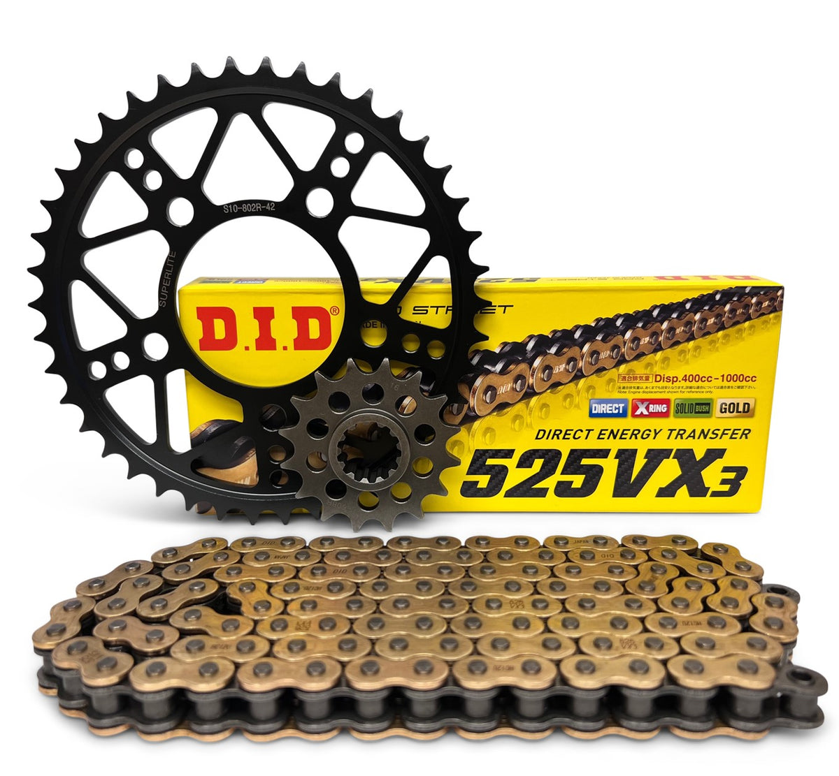 Superlite Honda CRF 1000 / 1100 Africa Twin Models '16-25 525 Chain Chain & Sprocket Kit