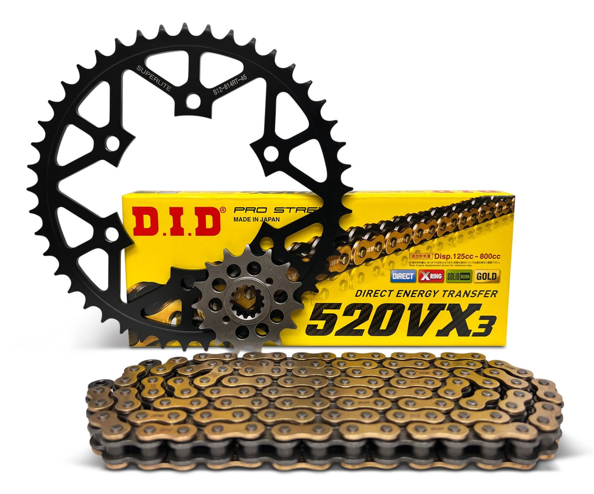Superlite Kawasaki KLE 300 Versys-X '17-23 520 Chain Chain & Sprocket Kit