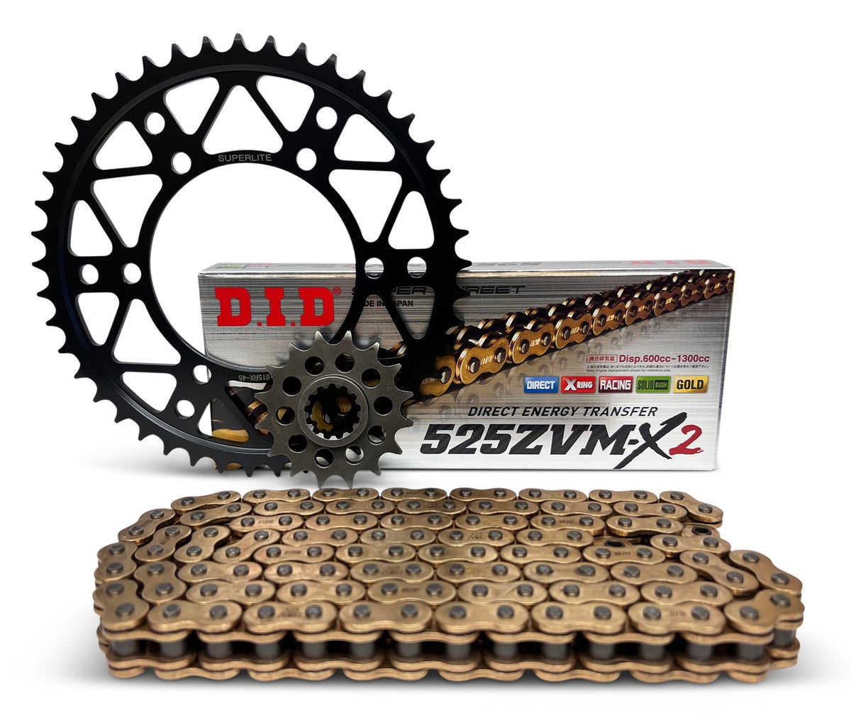 Superlite Suzuki GSX-R 1000 '09-16 525 Conversion Chain & Sprocket Kit