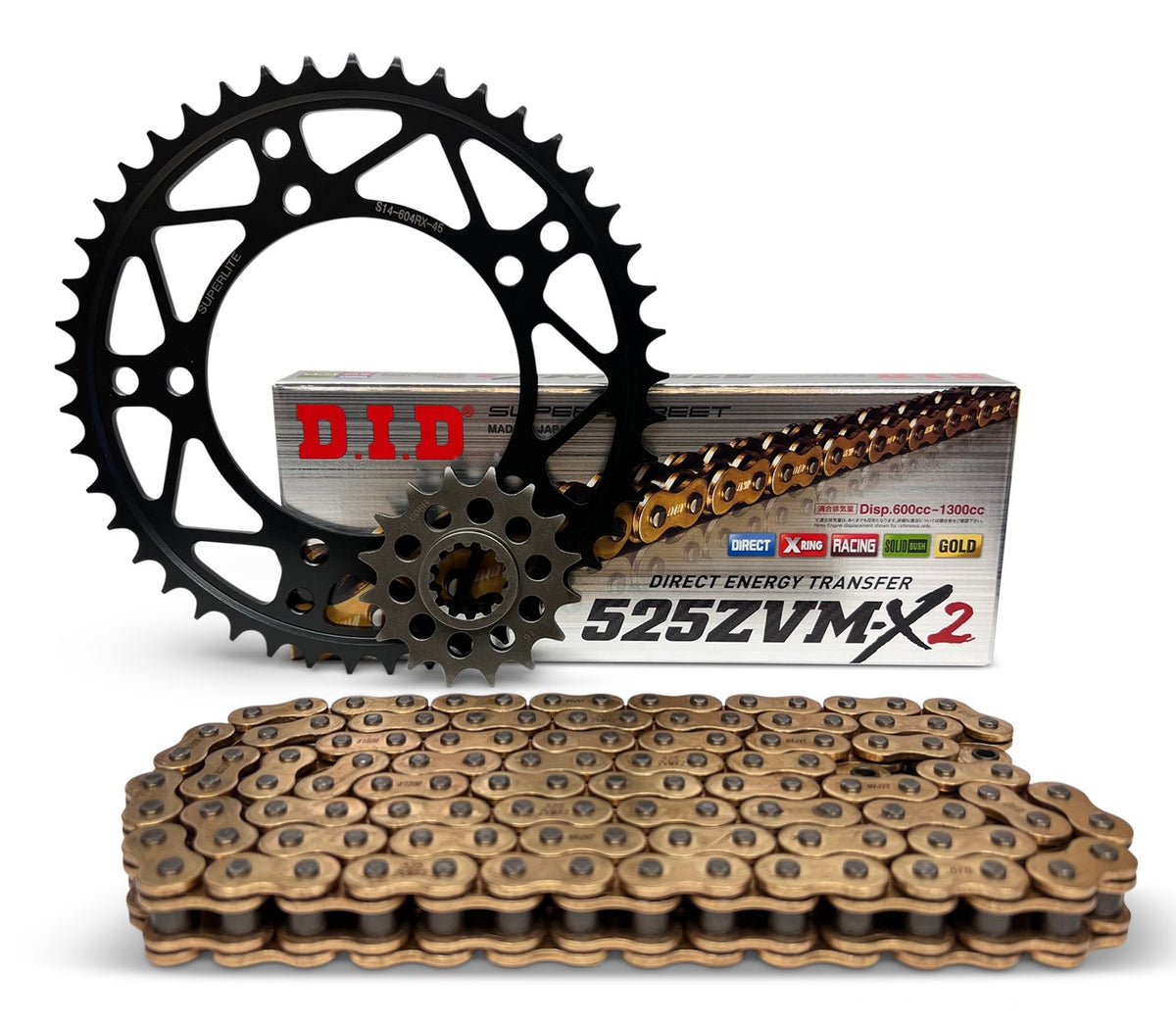 Superlite Suzuki GSX-R 1000 '07-08 525 Conversion Chain & Sprocket Kit
