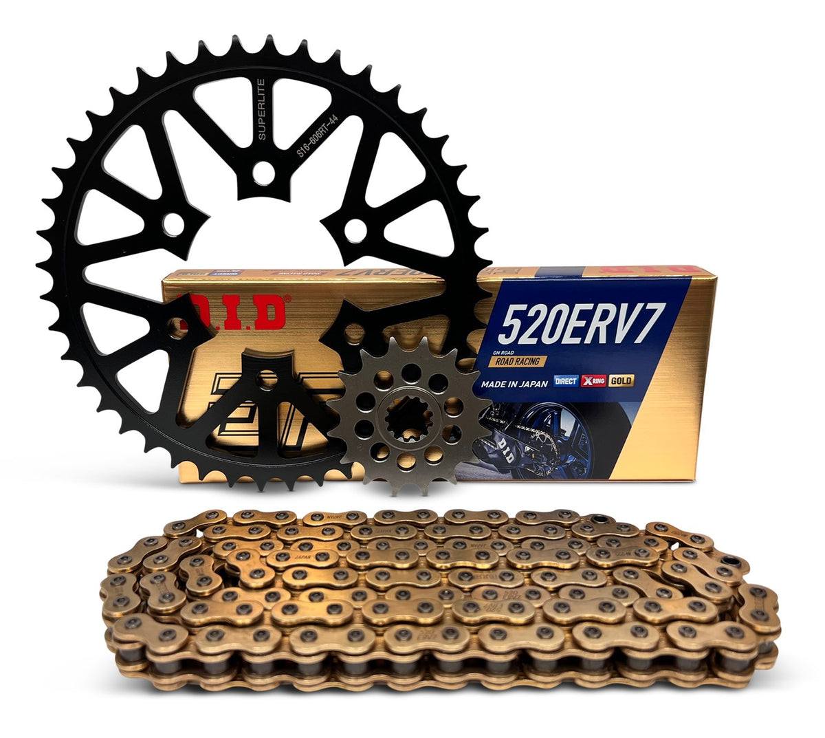Superlite Kawasaki ZX-10 R/RR Ninja '21-25 520 Conversion Chain & Sprocket Kit