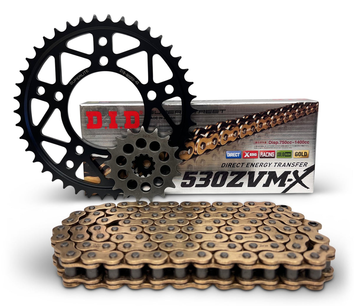 Superlite Kawasaki ZX-14R Ninja '12-25 530 Chain Chain & Sprocket Kit