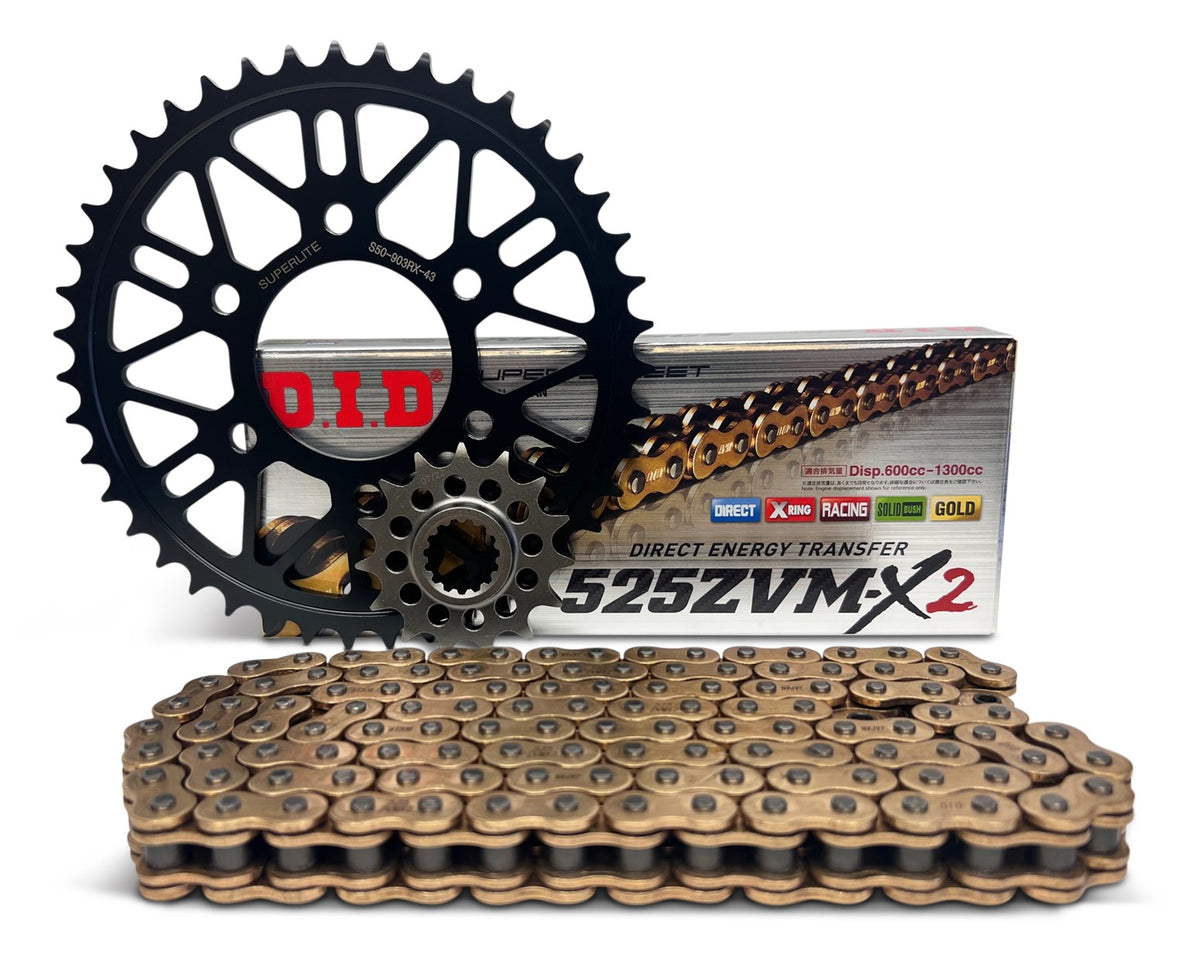 Superlite Ducati 950 Multistrada / V2 '19-24 525 Chain Chain & Sprocket Kit