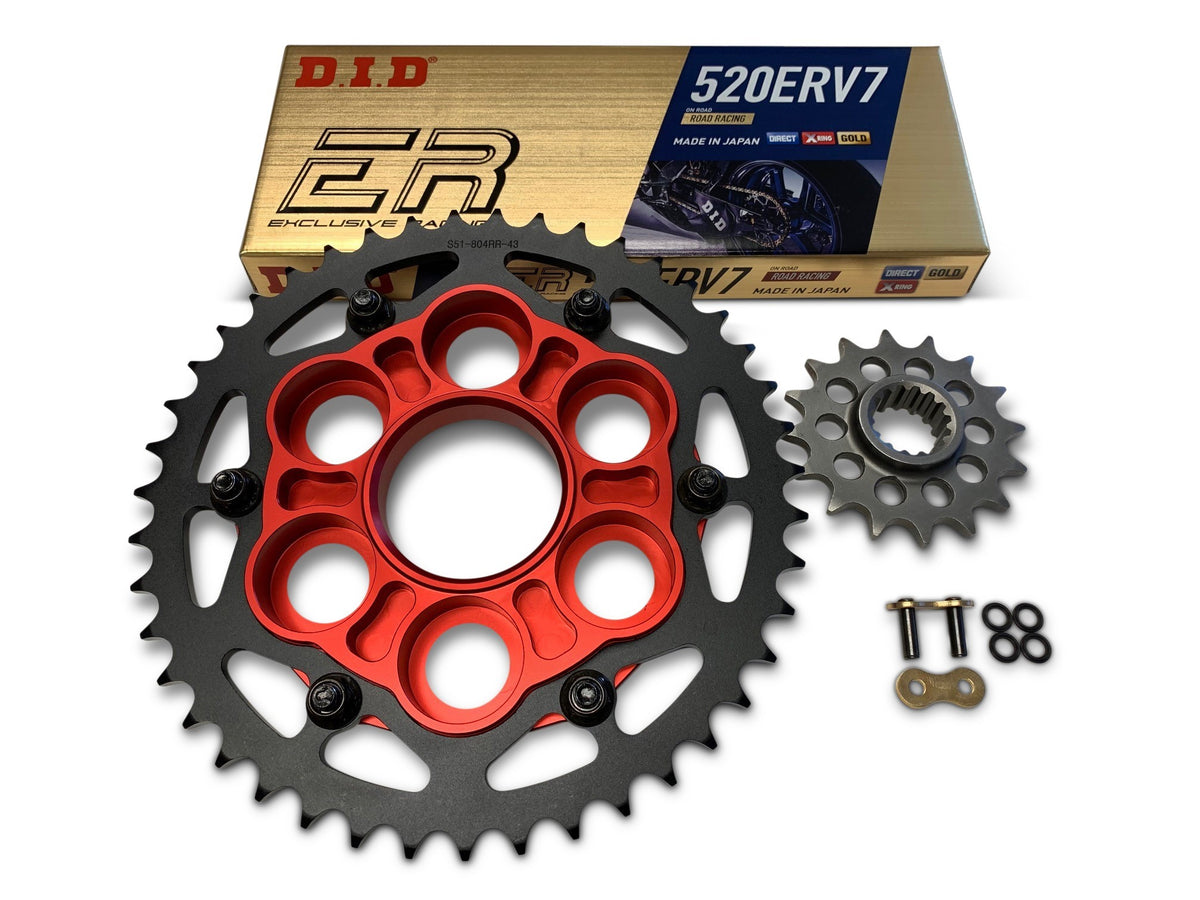 Superlite Ducati 1098 / 1198 SBK '07-11 520 Conversion Quick Change Chain & Sprocket Kit