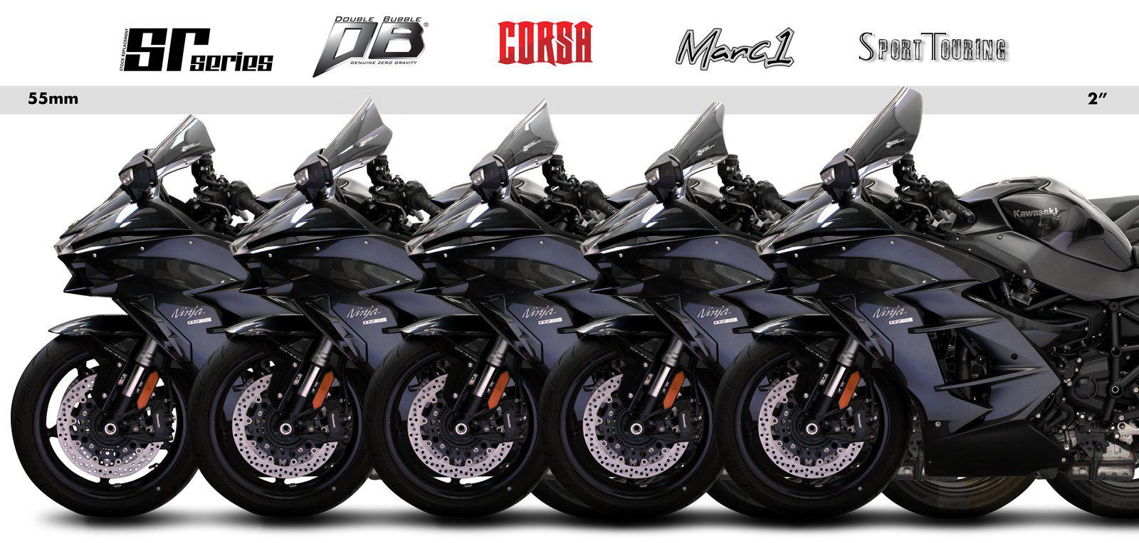 Zero Gravity Windscreen - KAWASAKI Ninja H2 SX SE 2018-22 Non-AHB "Auto High Beam"