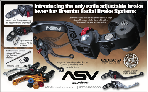 ASV C5 Series Sport Brake Lever for Brembo GP MKII Racing Master Cylinders # BRC560