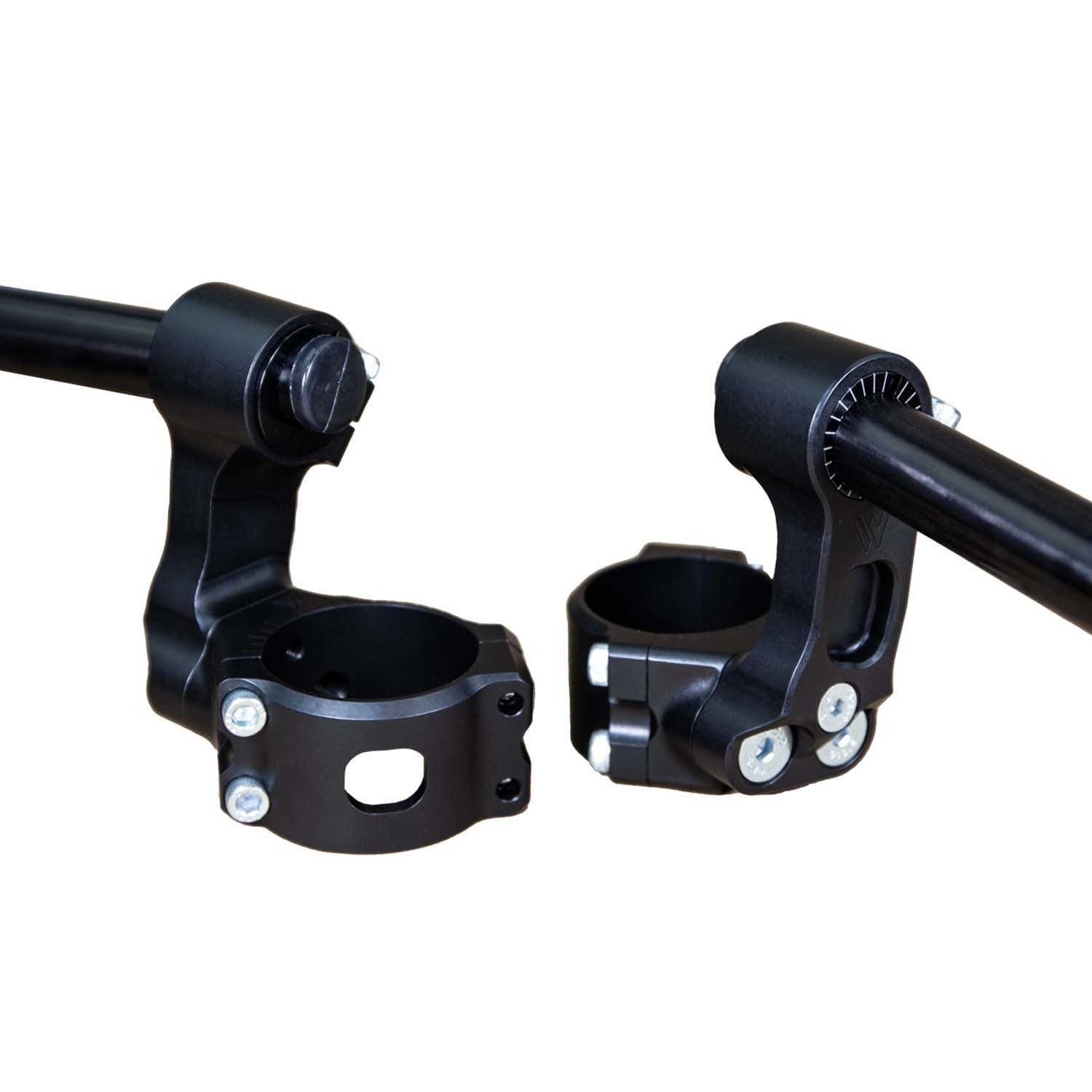 Woodcraft 75mm Rise Side Mount Adjustable Angle Clipon Risers (with 7/8" bars)