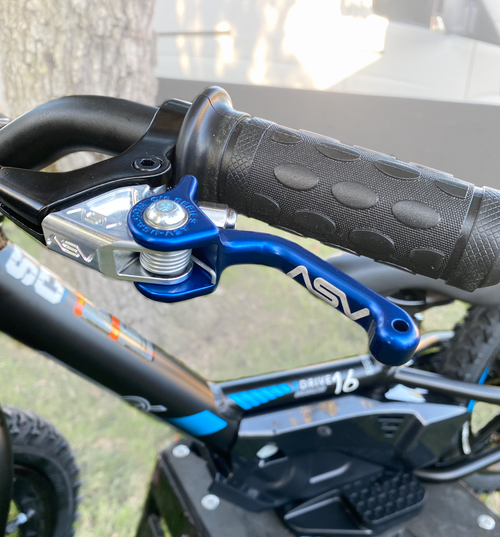 ASV F3-E Reduced Reach Brake Lever for STACYC-style electric balance bikes # REF301