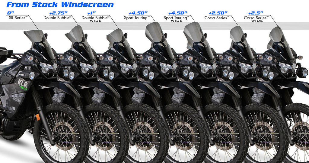 Zero Gravity Windscreen - Kawasaki KLR 650 / S / Adventure / Traveler / ABS 2022-2025