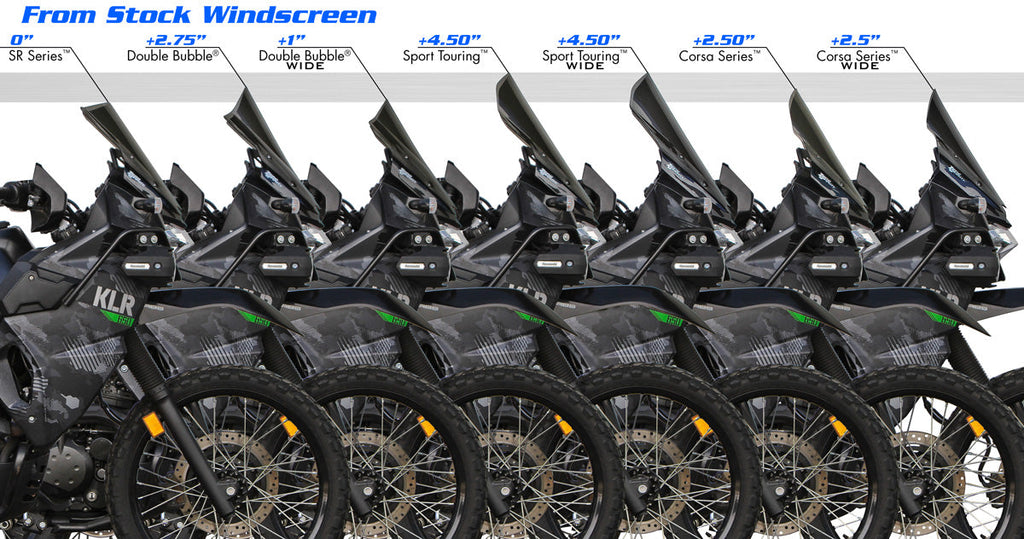 Zero Gravity Windscreen - Kawasaki KLR 650 / S / Adventure / Traveler / ABS 2022-2025