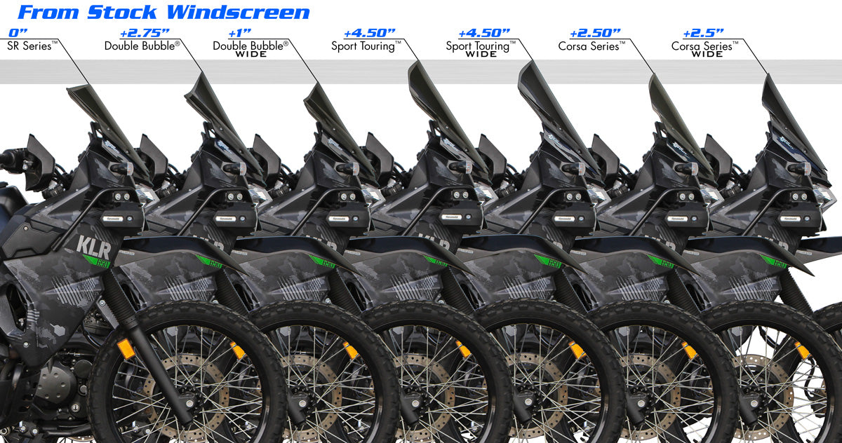 Zero Gravity Windscreen - Kawasaki KLR 650 / S / Adventure / Traveler / ABS 2022-2025