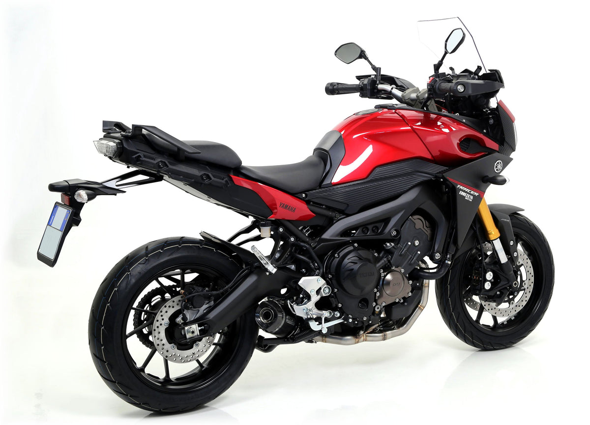 Arrow Thunder Aluminium "Dark" Slip On with Carbon End Cap - Yamaha Tracer 900/Tracer 900 / GT