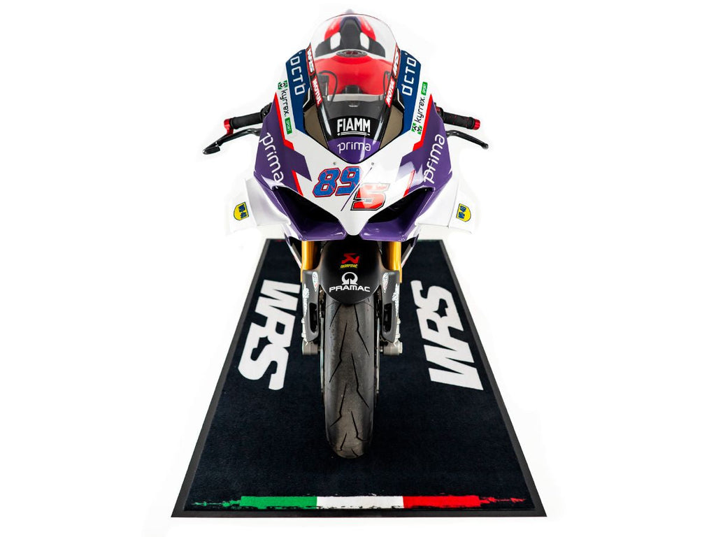 WRS Original WRS Rectangular Motorcycle Carpet With Logo And Italian Flag