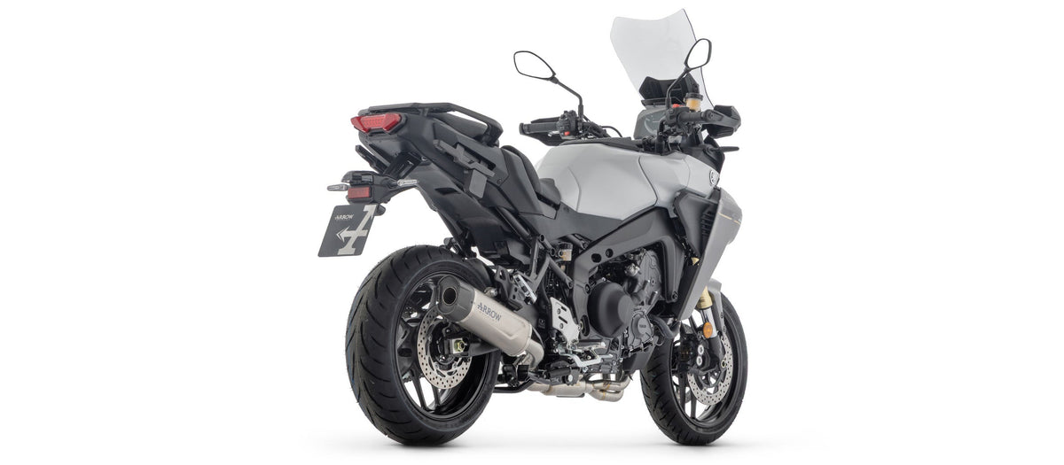 Arrow Homologated Full System with Indy Race EVO Titanium Slip On - Yamaha Tracer 9