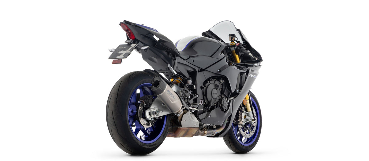 Arrow Indy Race EVO Titanium Slip On with Carbon End Cap - Yamaha YZF-R1/YZF-R1 / M