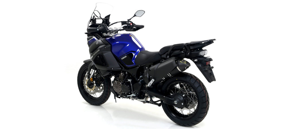 Arrow Maxi Race-Tech Aluminium "Dark" Slip On with Carbon End Cap - Yamaha XTZ1200 Super Tenere