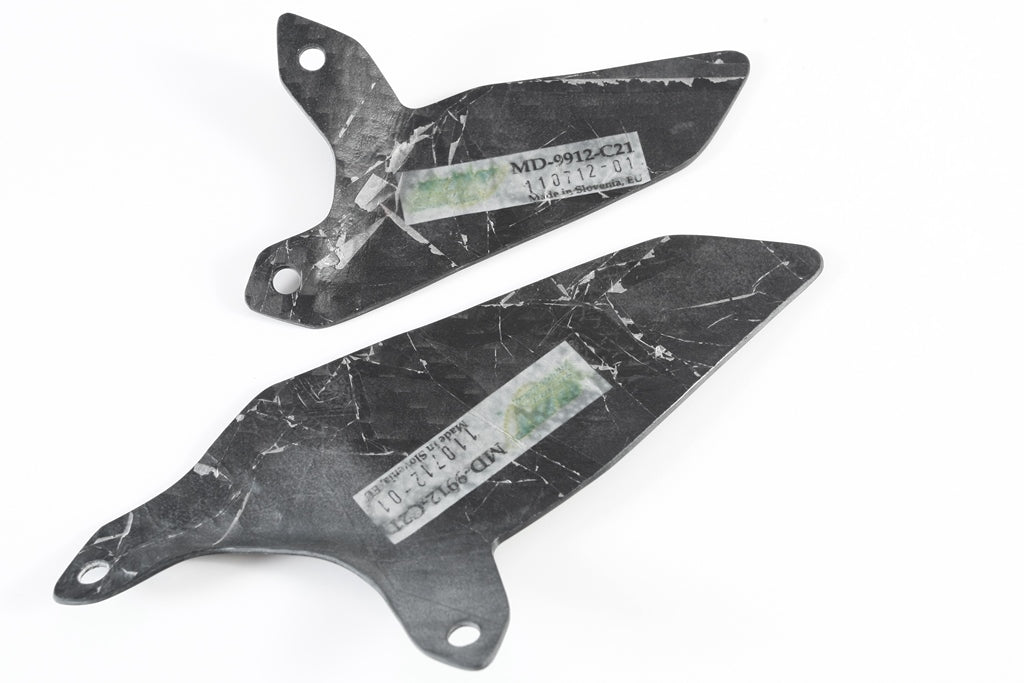 Fullsix Carbon Heel Guards Pair (no Holes) - Ducati Panigale R/Panigale V2