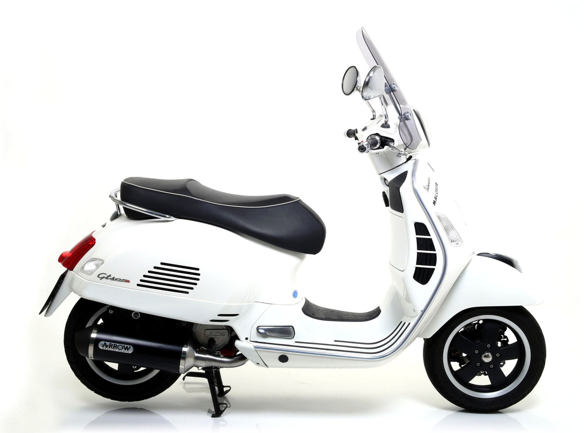 Arrow Urban Aluminium "Dark" Slip On with "Dark" End Cap - Vespa GTS 300