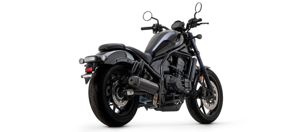 Arrow Rebel Slip On with Carbon Fiber End Cap - Honda Rebel 1100/CMX1100 Rebel 1100T