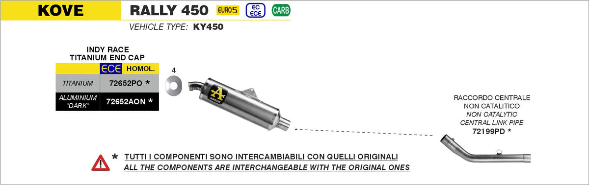 Arrow Non Catalized Mid-Pipe