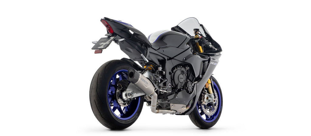 Arrow Indy Race EVO Titanium Slip On with Carbon End Cap - Yamaha YZF-R1/YZF-R1 / M